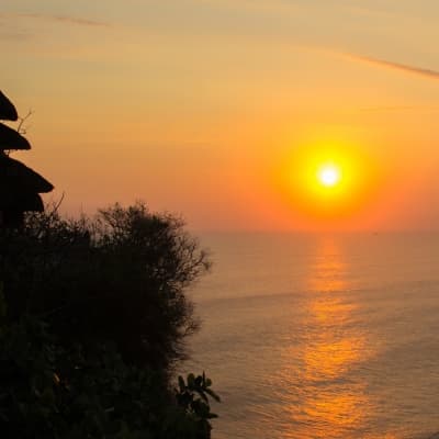 Coucher de soleil au temple d’Uluwatu