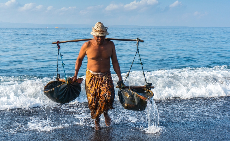À l'est de Bali