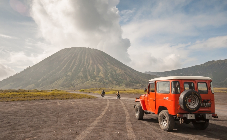 Paysages lunaires du volcan Bromo
